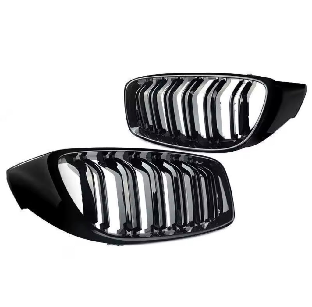 BMW 4 Series F32 F33 F36 Ultra Gloss Black Kidney Grille
