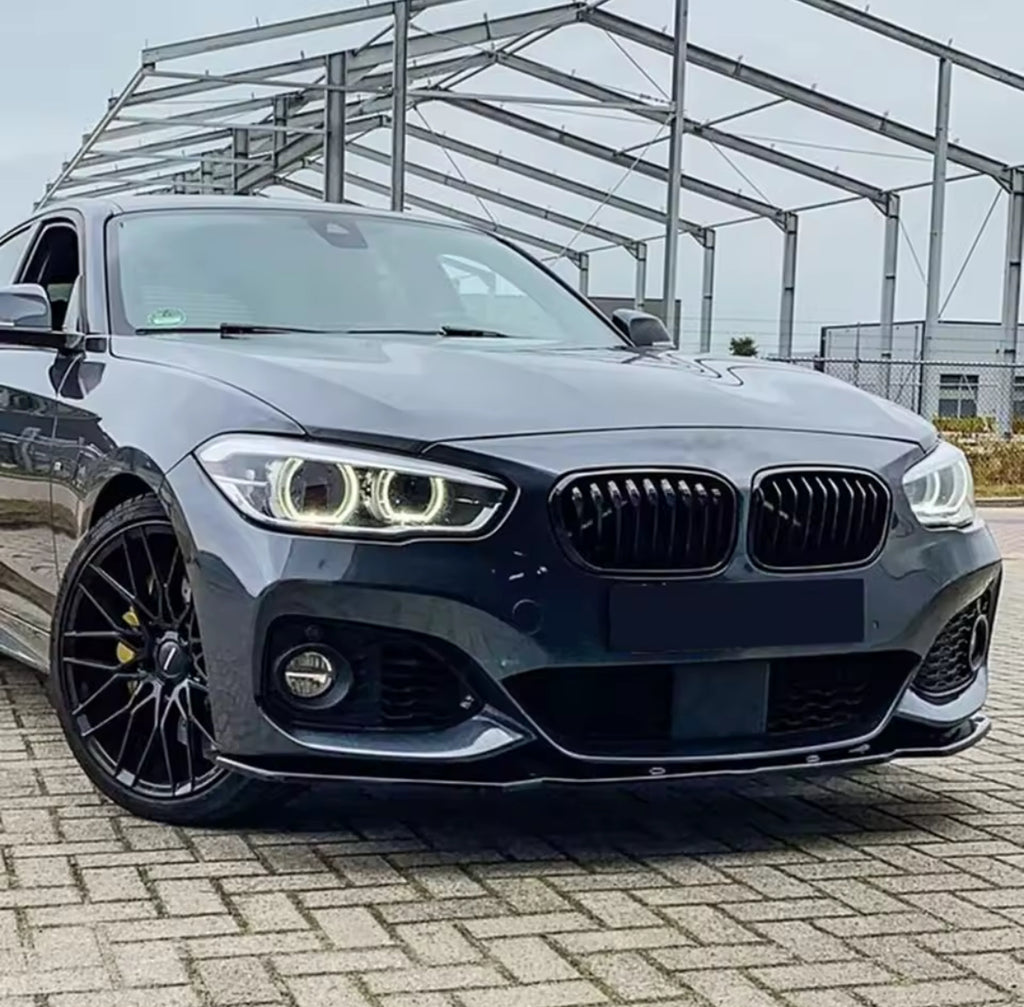 BMW 1 SERIES FRONT LIP BUMPER SPLITTER M SPORT GLOSS  F20 F21 LCI 2015-2019