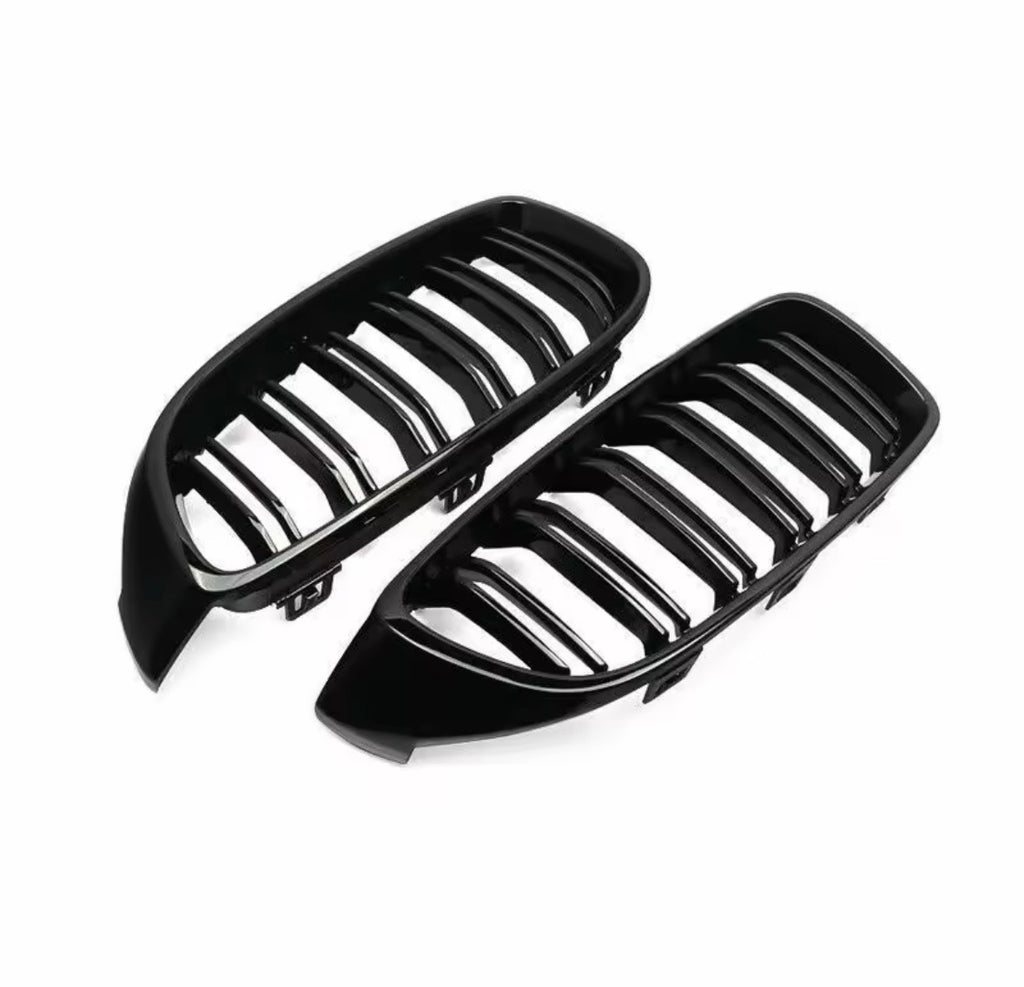 BMW 4 Series F32 F33 F36 Ultra Gloss Black Kidney Grille