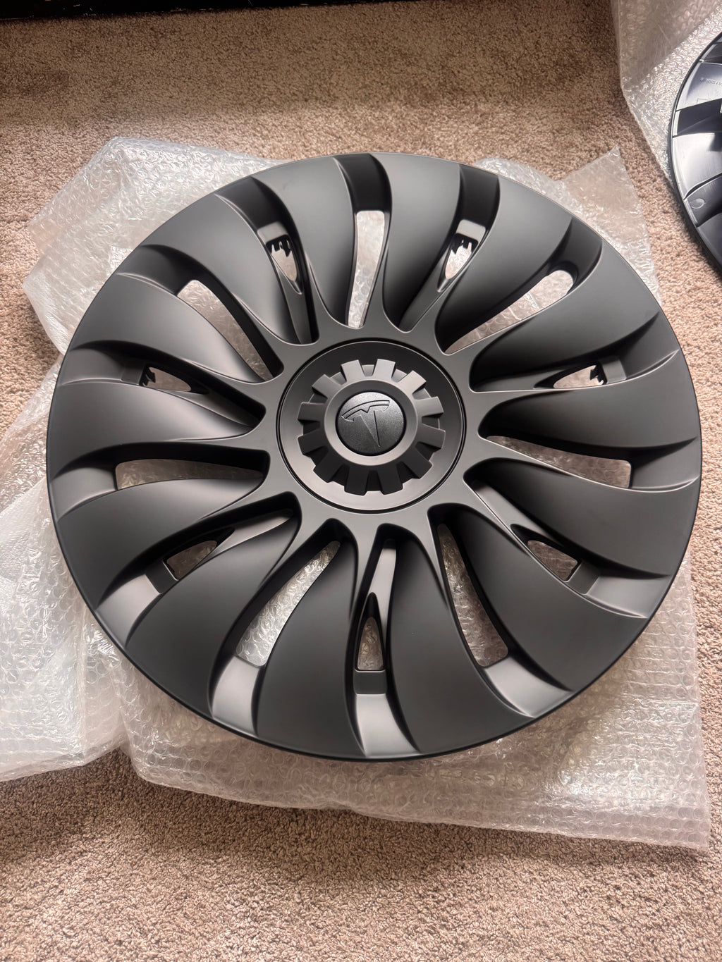 Tesla Model Y 4 x 19" Wheel Covers Turbine Hub Caps 2020-2024