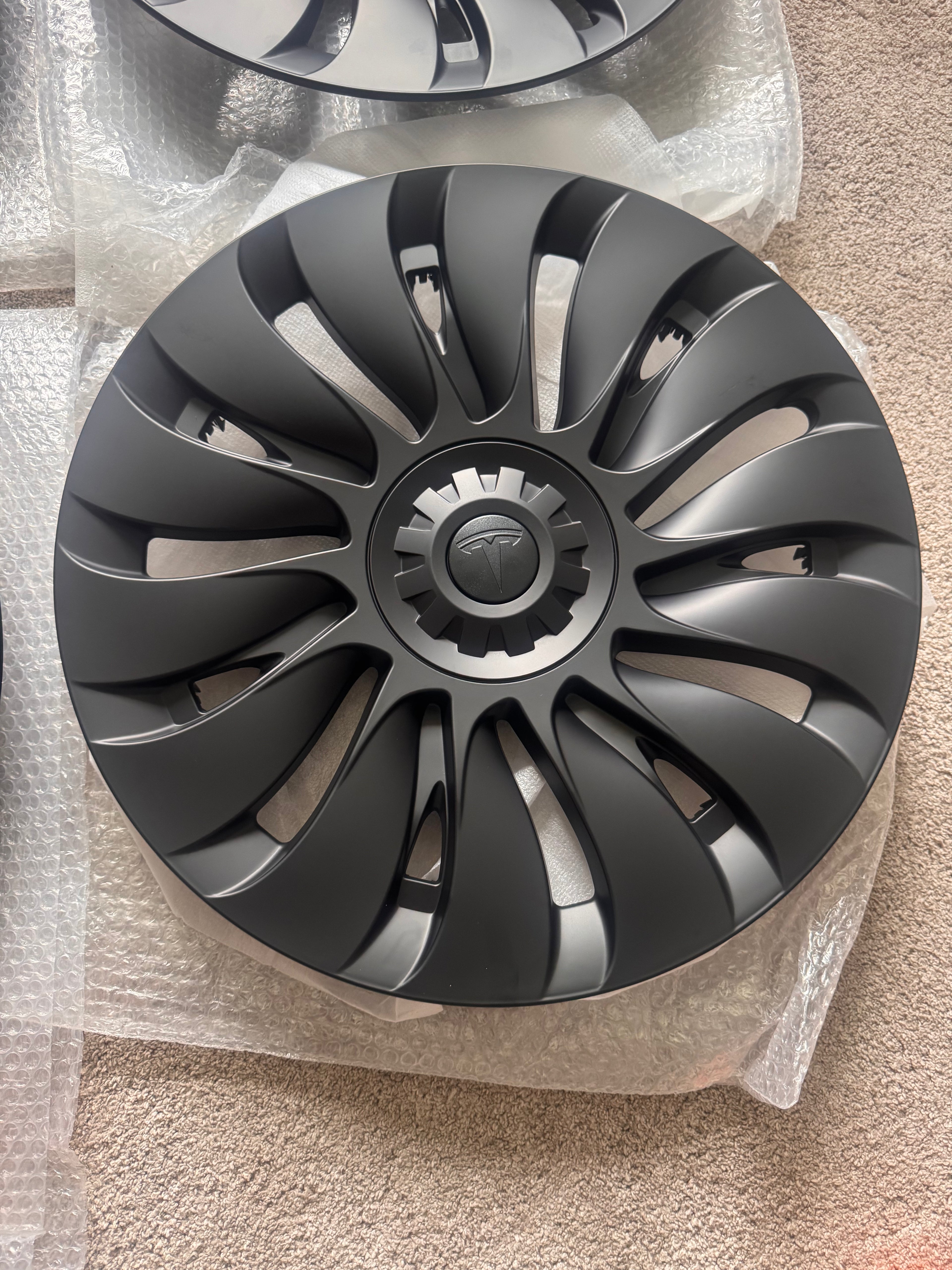 Tesla Model Y 4 x 19" Wheel Covers Turbine Hub Caps 2020-2024