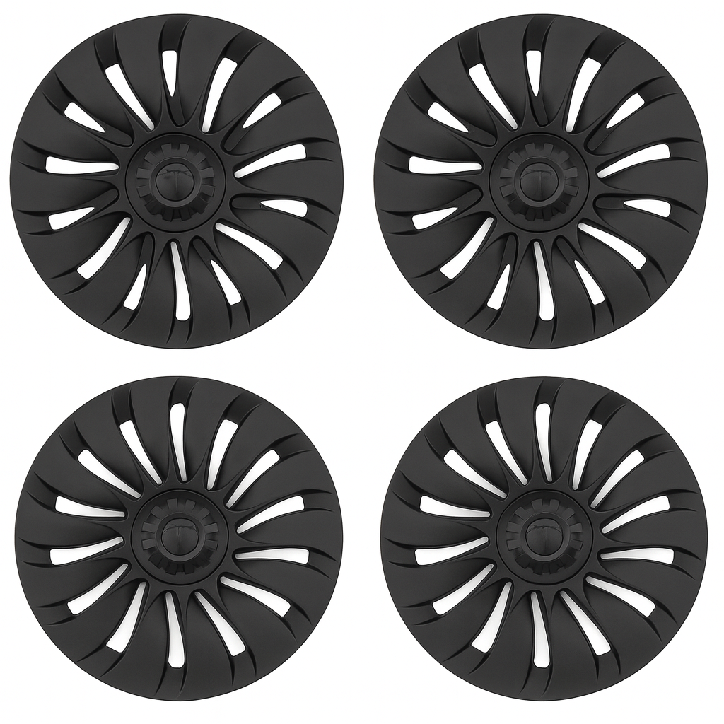 Tesla Model Y 4 x 19" Wheel Covers Turbine Hub Caps 2020-2024