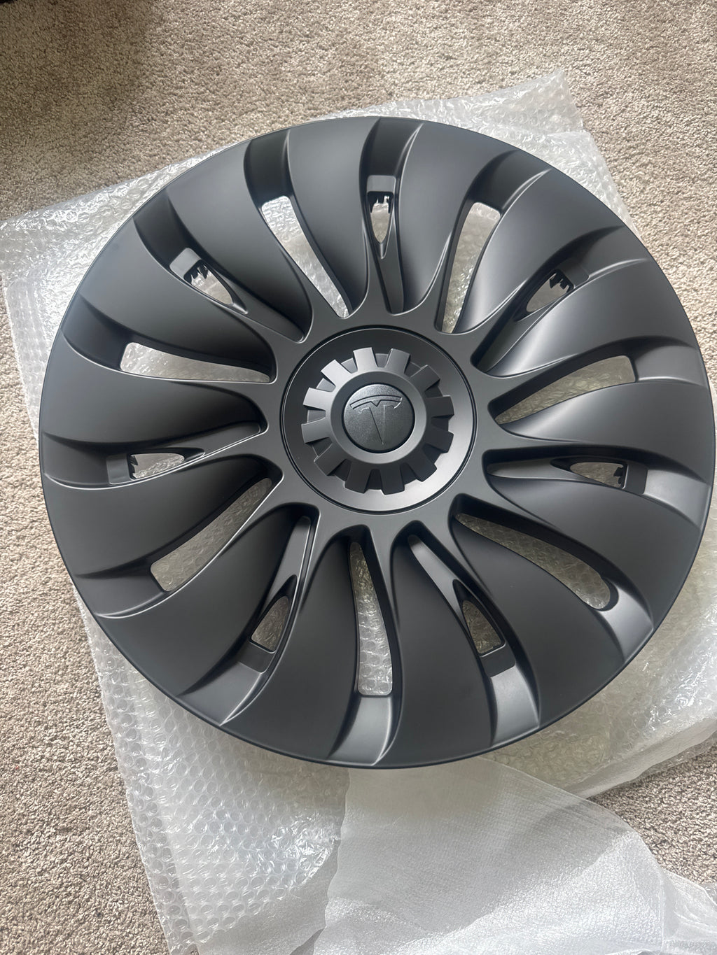 Tesla Model Y 4 x 19" Wheel Covers Turbine Hub Caps 2020-2024