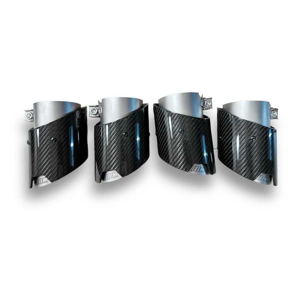 BMW G80 M3, G82/G83 M4 Real Carbon Fiber Exhaust Tips | 4PC