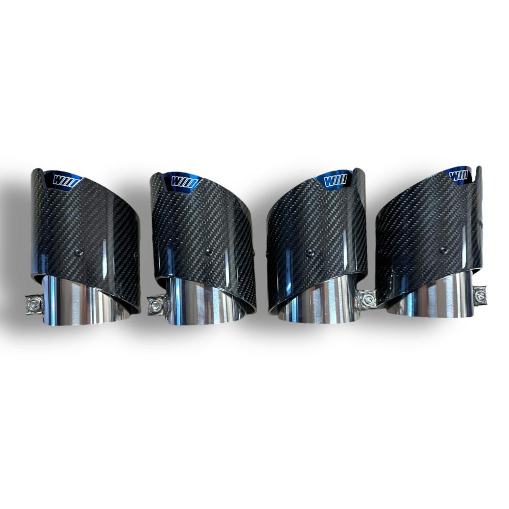 BMW G80 M3, G82/G83 M4 Real Carbon Fiber Exhaust Tips | 4PC